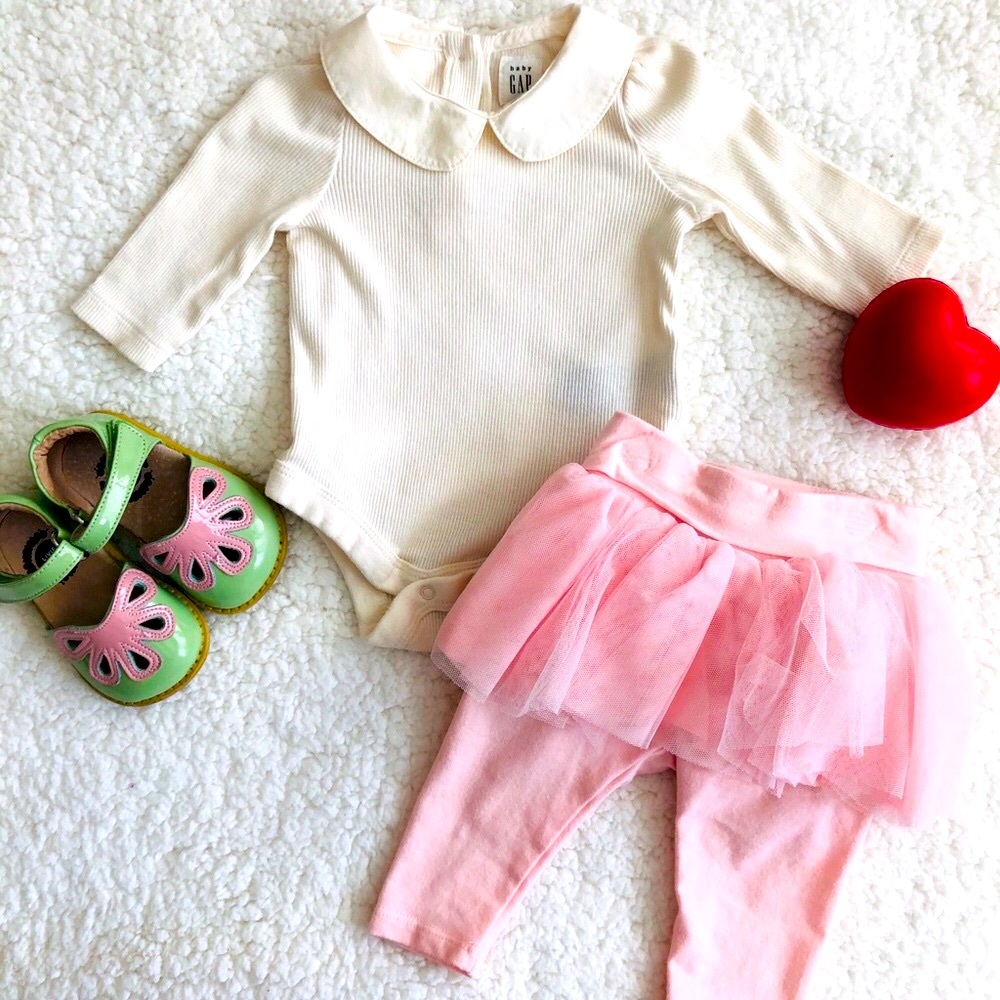 Gap brand top and tutu pants bundle